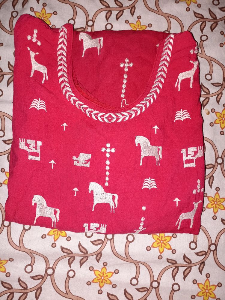 Red 4xl Kurta. Very Beautiful Kurta