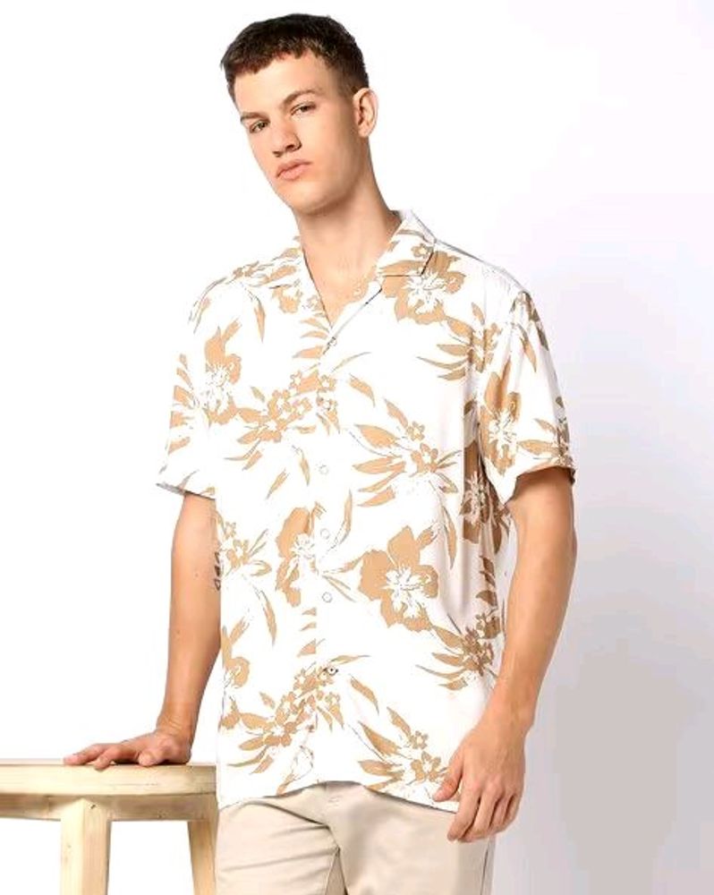 NETPLAY Men Floral Regular Fit Shirt.