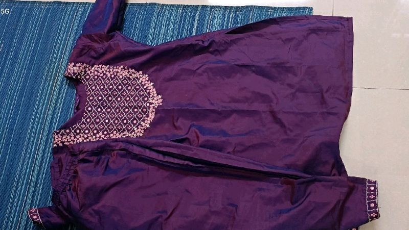 Purple Kurta Set