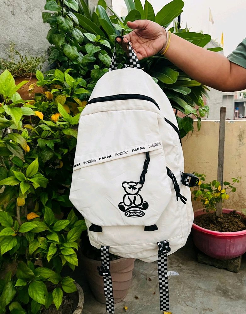 Panda off white backpack