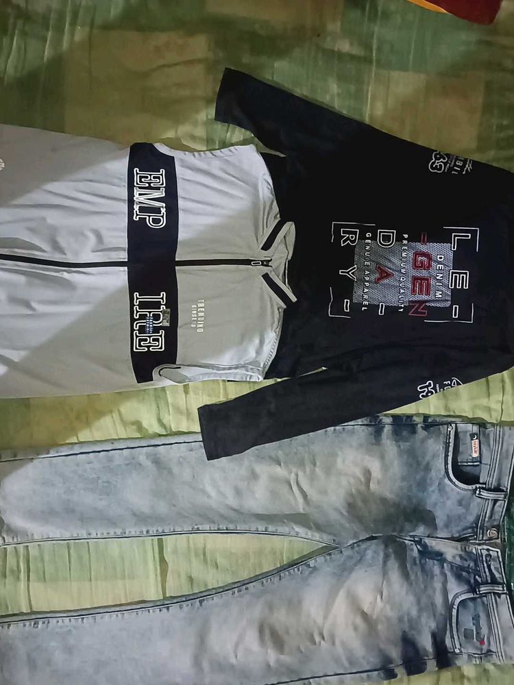 Jeans,Coat,Inner Wear Tshirt. At Low Price