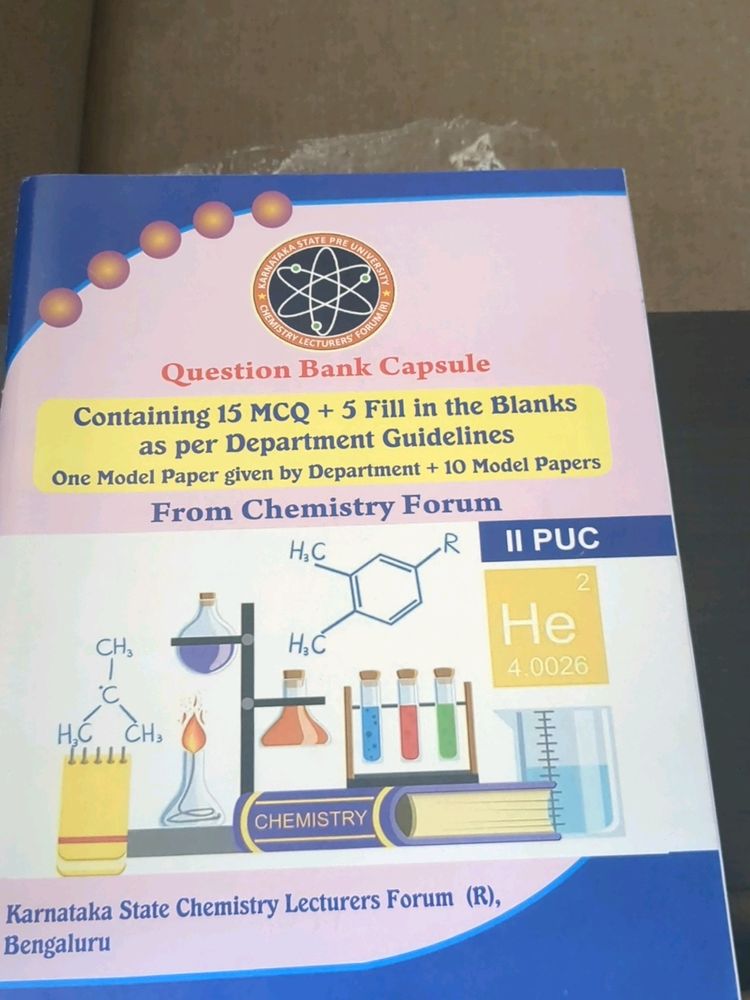 2nd Puc Model Question Papers With Mcqs Karnataka