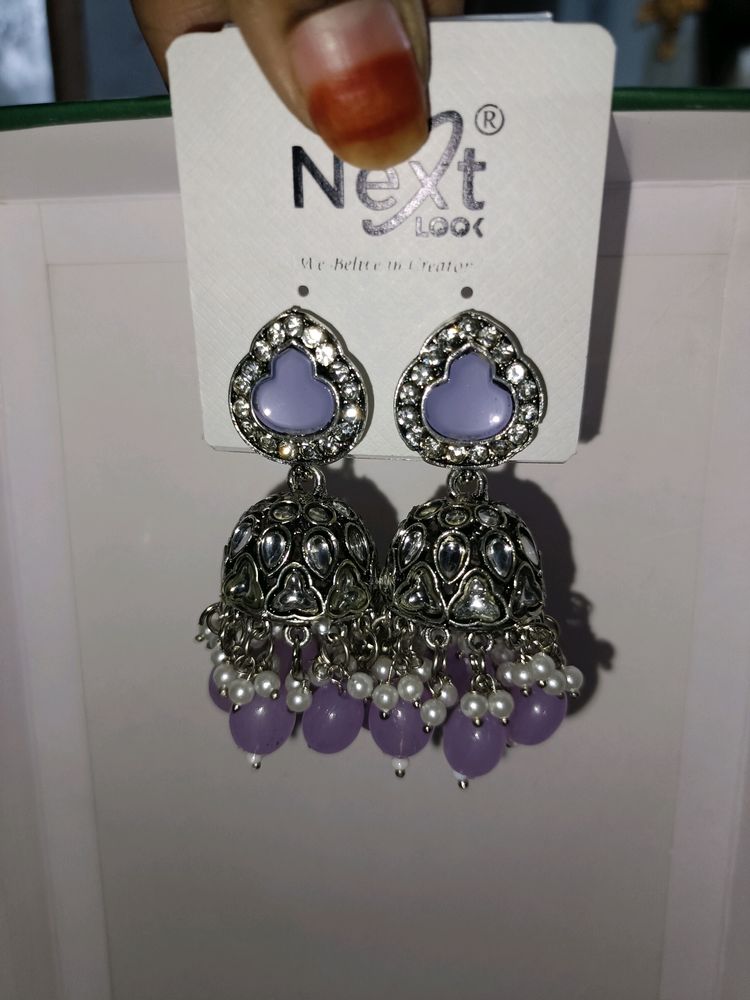 Bridal Party Wear Kundhan Earrings