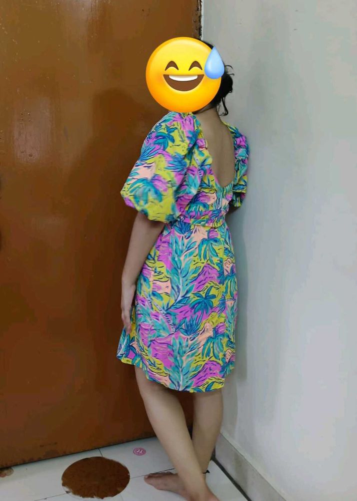 Multicolour Dress With Pockets