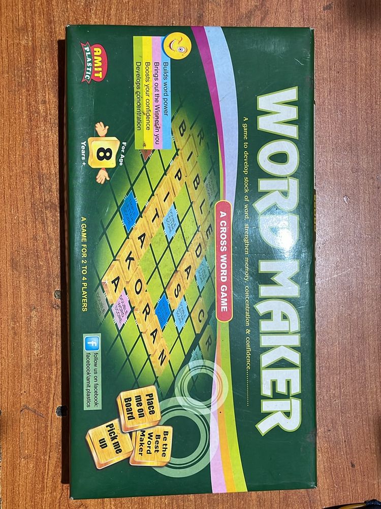 Word Maker Board Game For 8yrs & Above