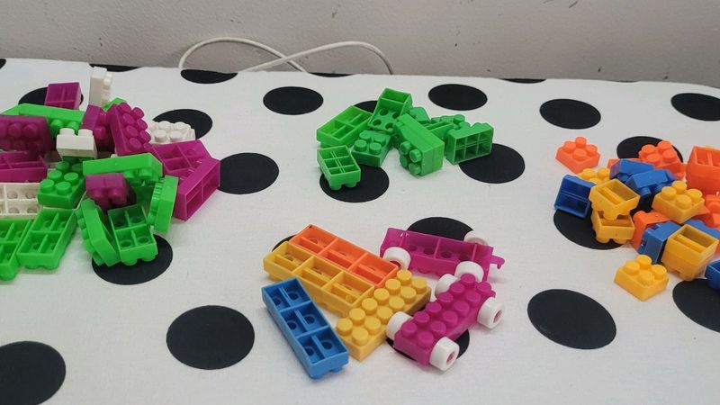 Combo -Building Blocks ,Play dough Moulds,letters