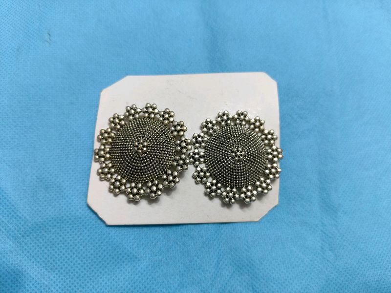 Oxidised Stud Earrings