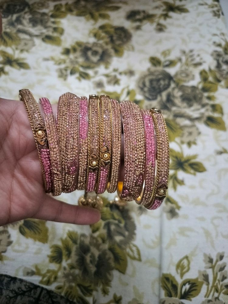 Party Wear Stone Bangles