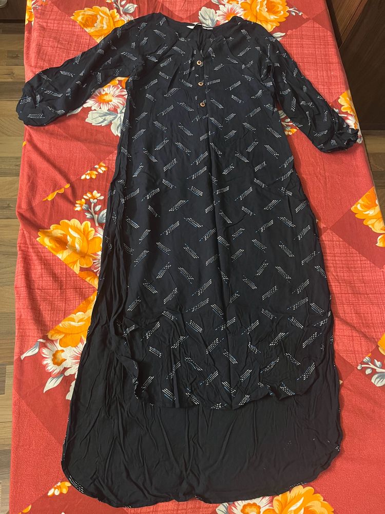 Navy Blue Kurta