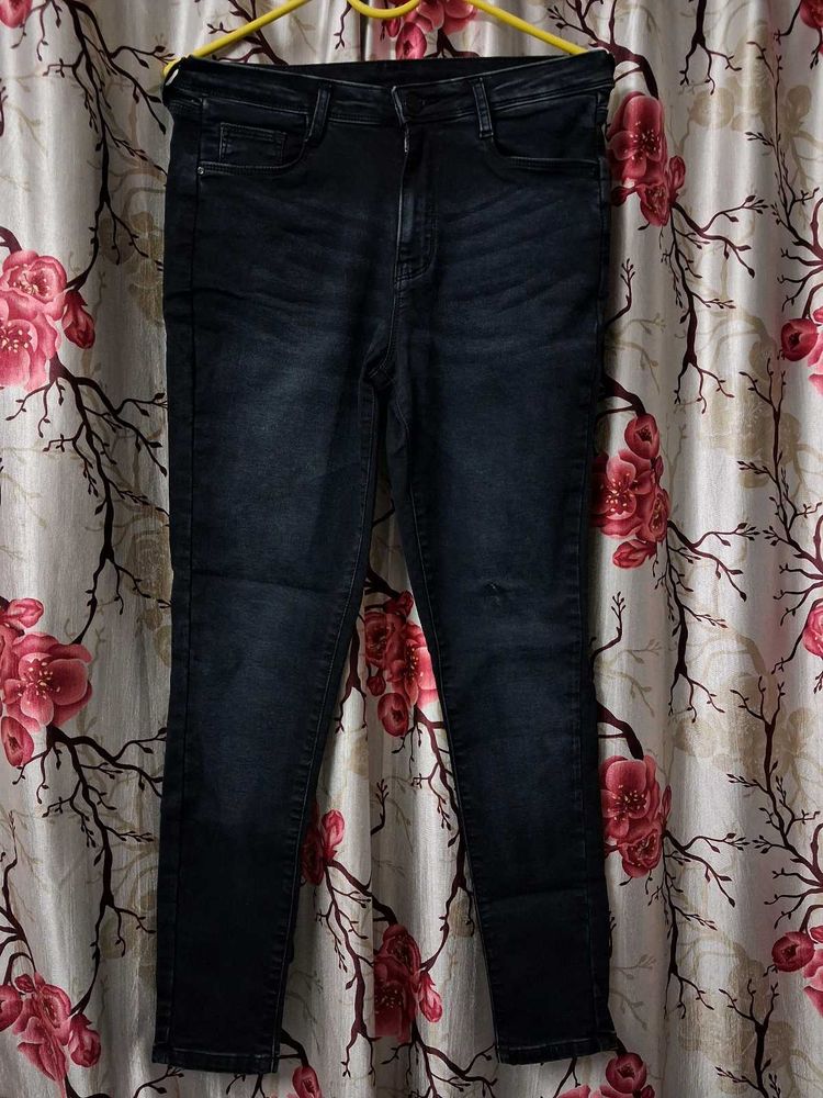 Women Carbon Black Skinny Jeans