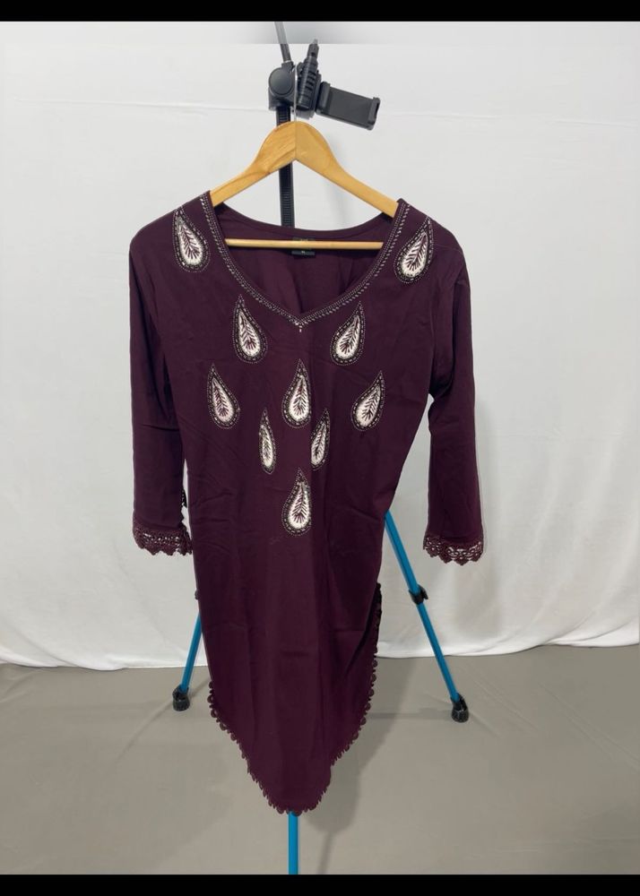 Burgundy Complete Dress - Size - L