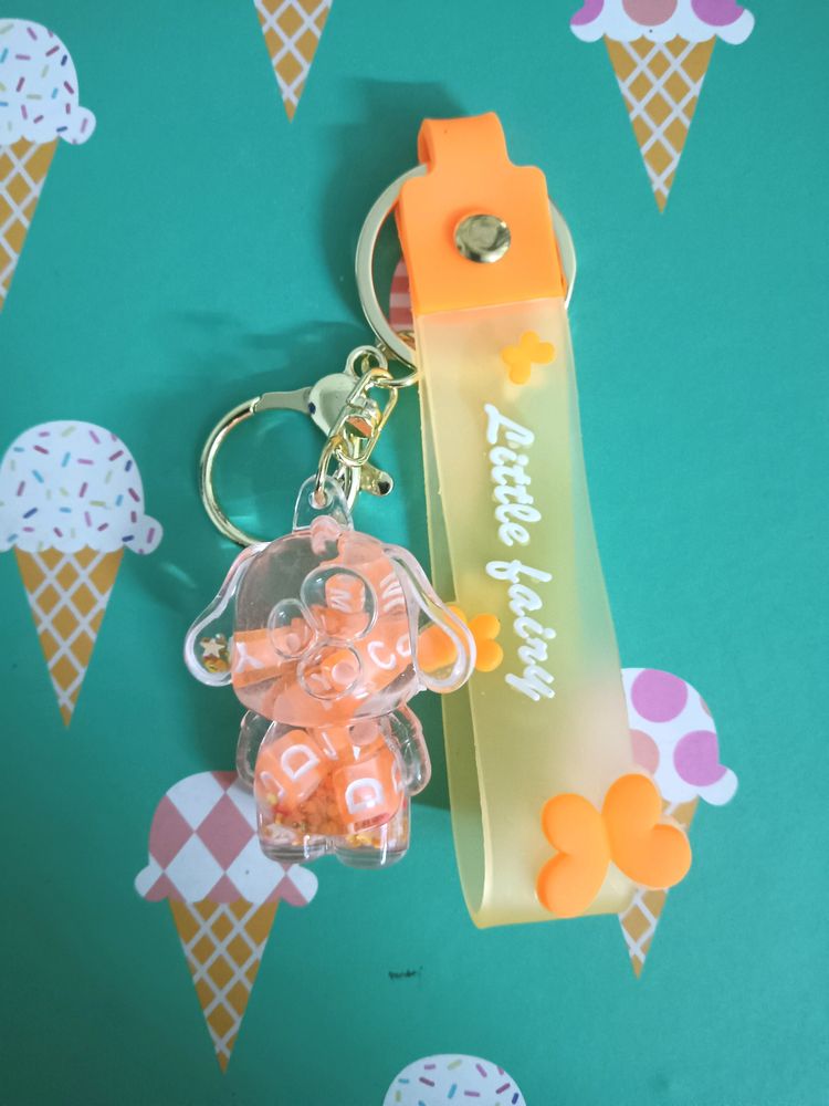 🧡 Cute Orange Rabbit Keychain 🧡🐇