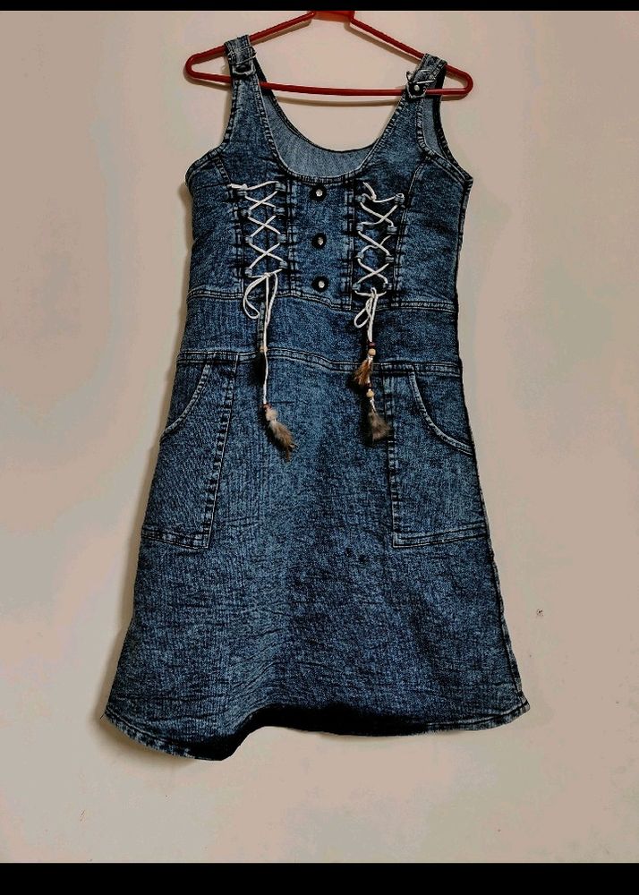 Denim Jeans Mini Dress