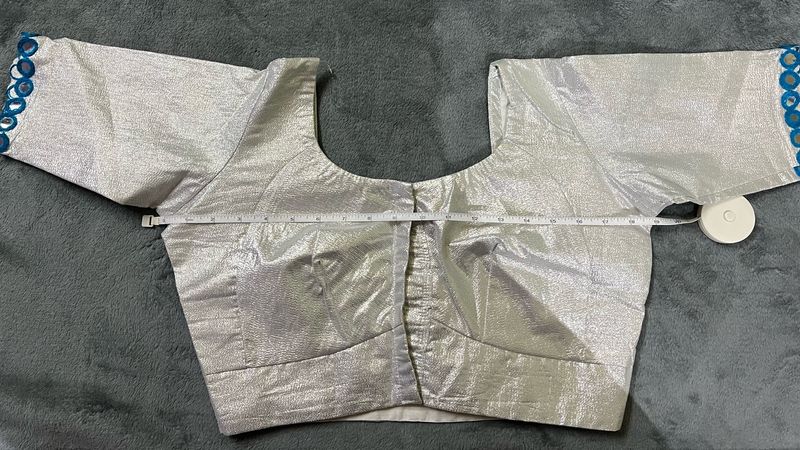 Silver Blouse With Cotton Lining