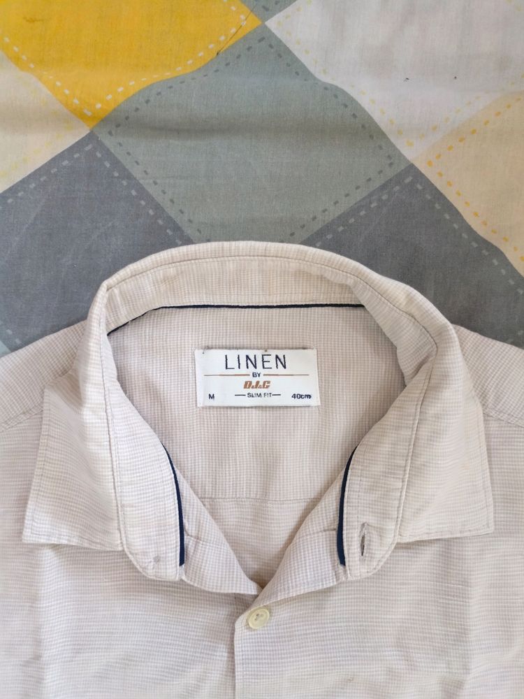 DJ &C Pure Linen Shirt 40 inch Chest