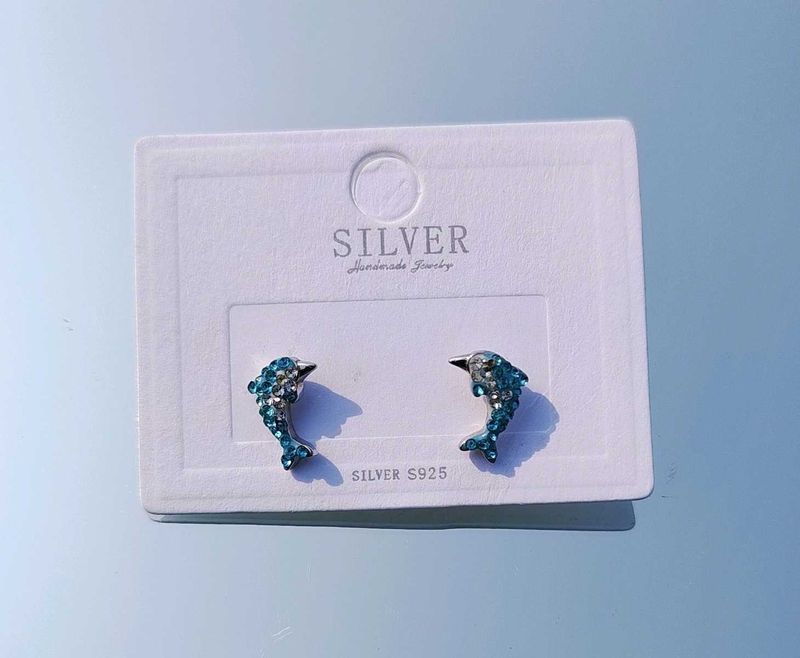 Sliver Studs With Hallmark