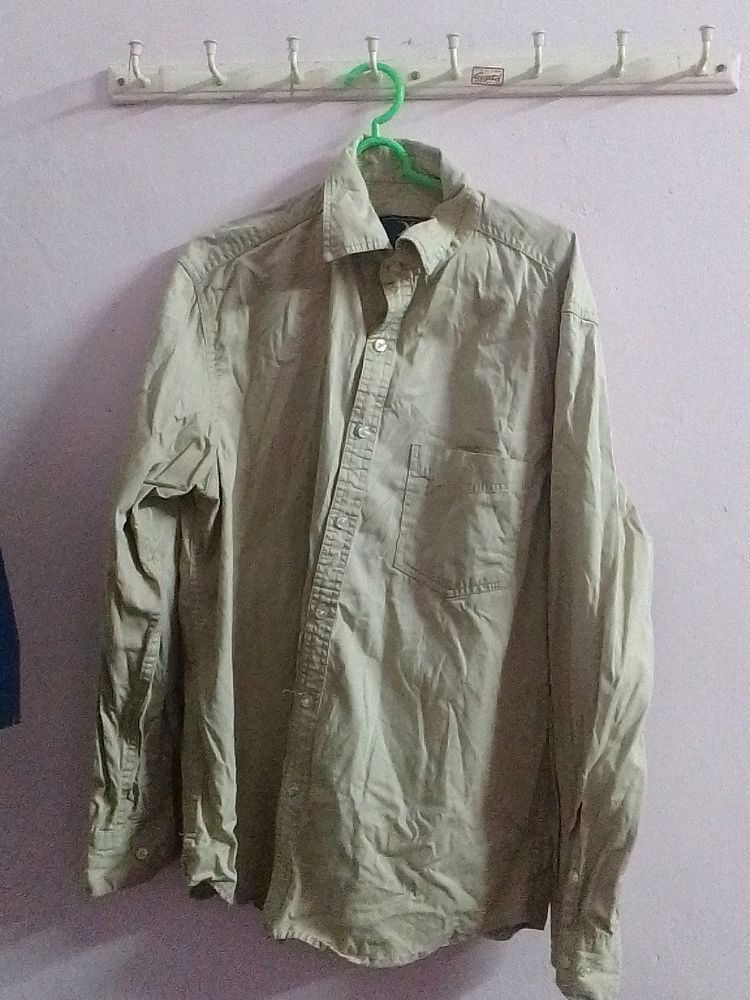 40 Size Oxford Brandes Beige Colour Shirt.