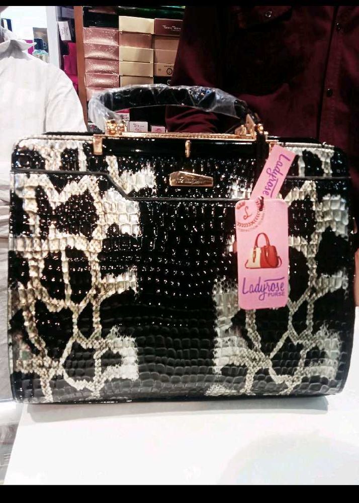 Black And White Handbag