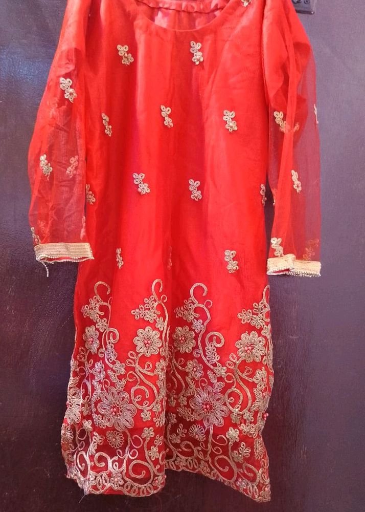 Bridal Garara Kurti With Dupatta