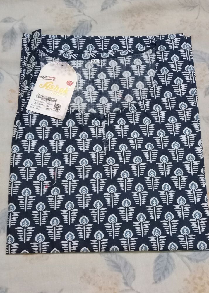 Xxl Pure Cotton Kurti