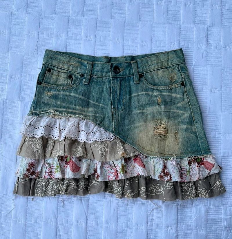 Y2k Vintage Denim Skirt