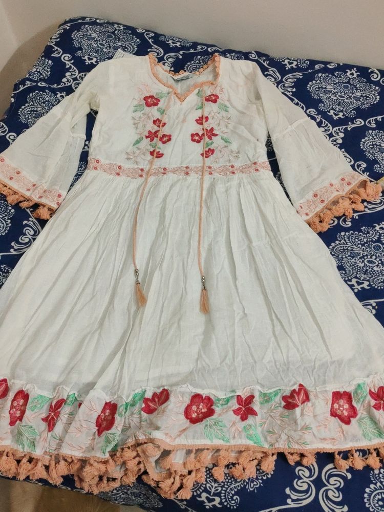 White Ethnic Dress