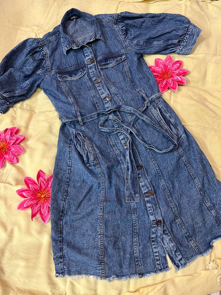 Denim Shirt Dress