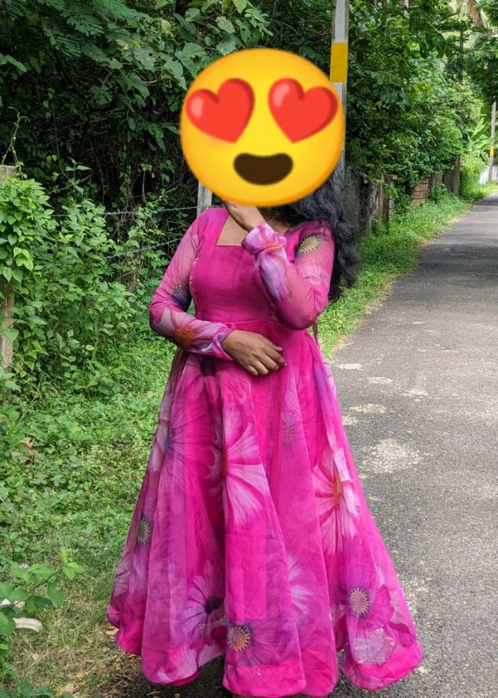 Trendy Organza Anarakali Suit 🥰