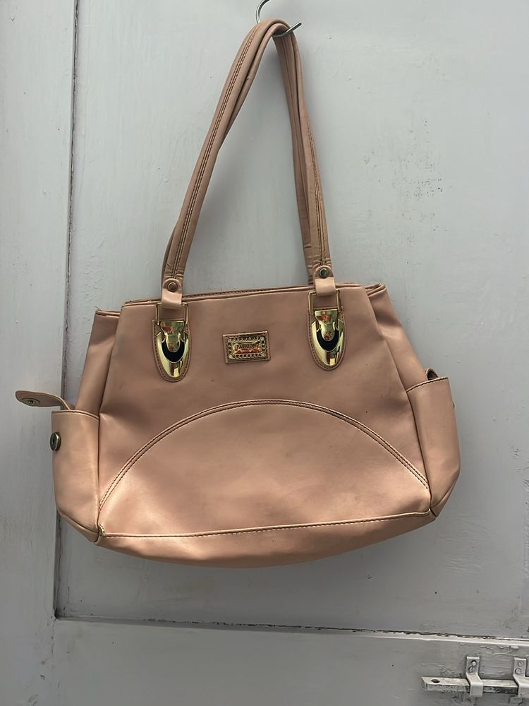 Baby Pink Colour Hand Bag