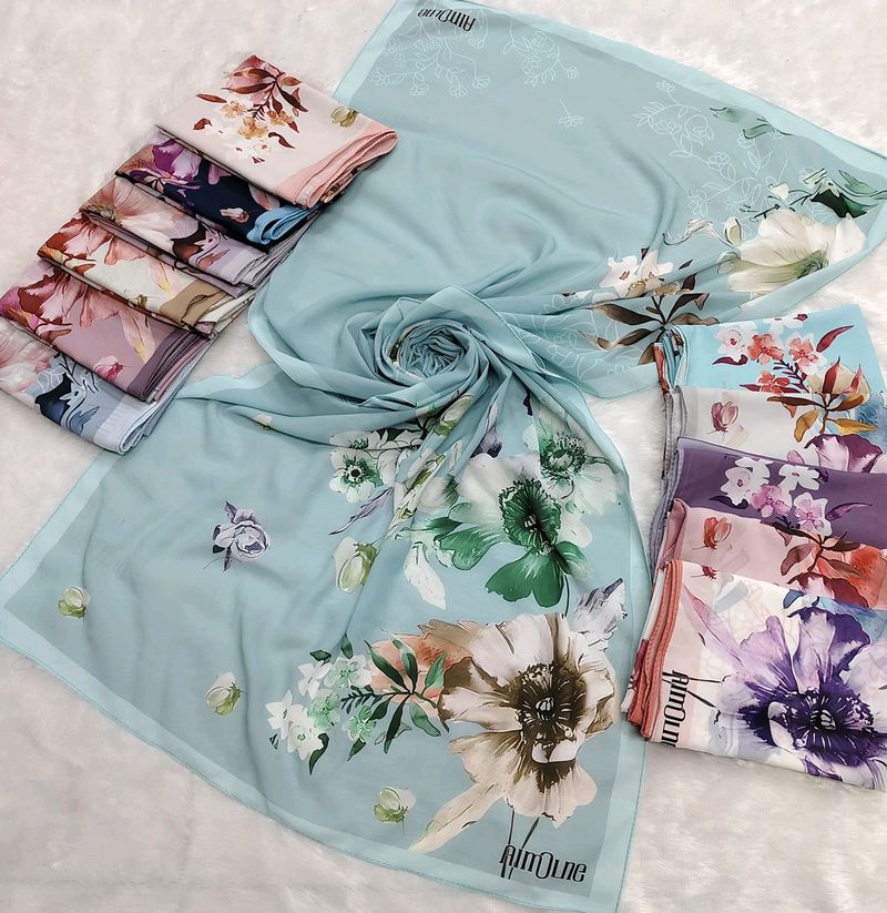 Digital Print Chiffon Hijab