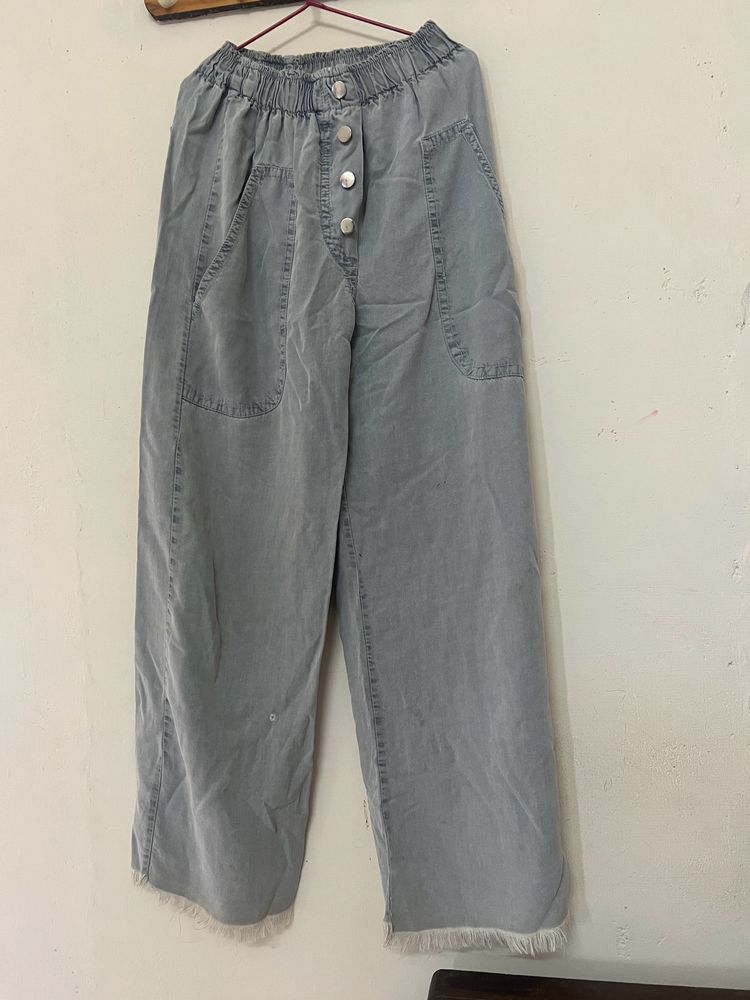 Light Blue Straight Pant