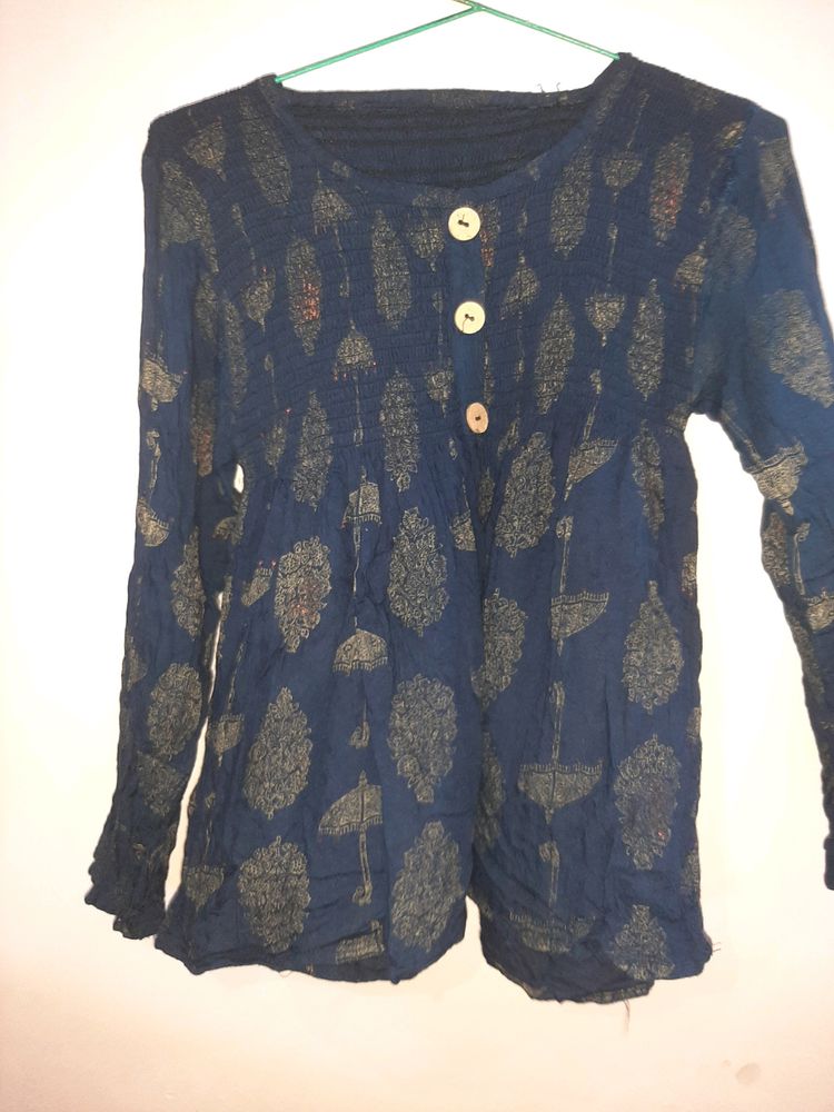 Blue short kurti