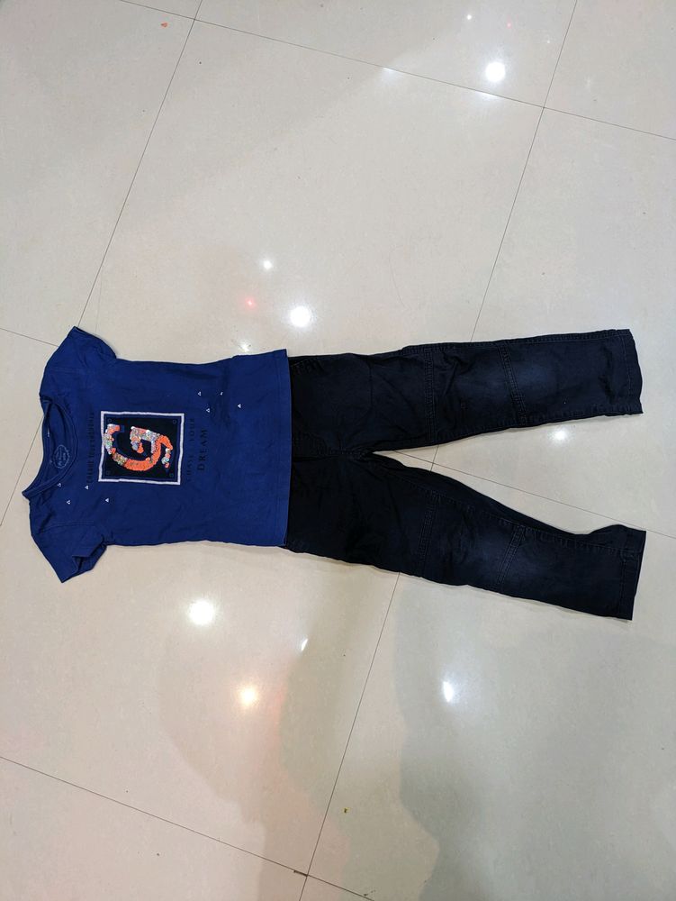 Nice Tshirt And Jeans For Baby Girl