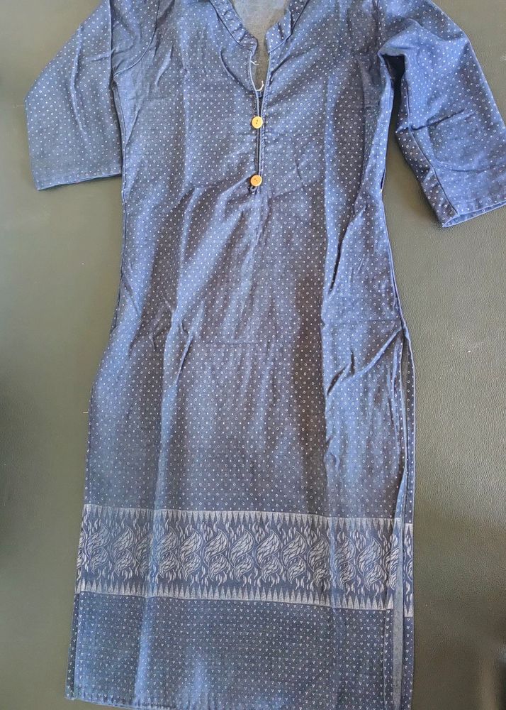 Blue Printed Kurti