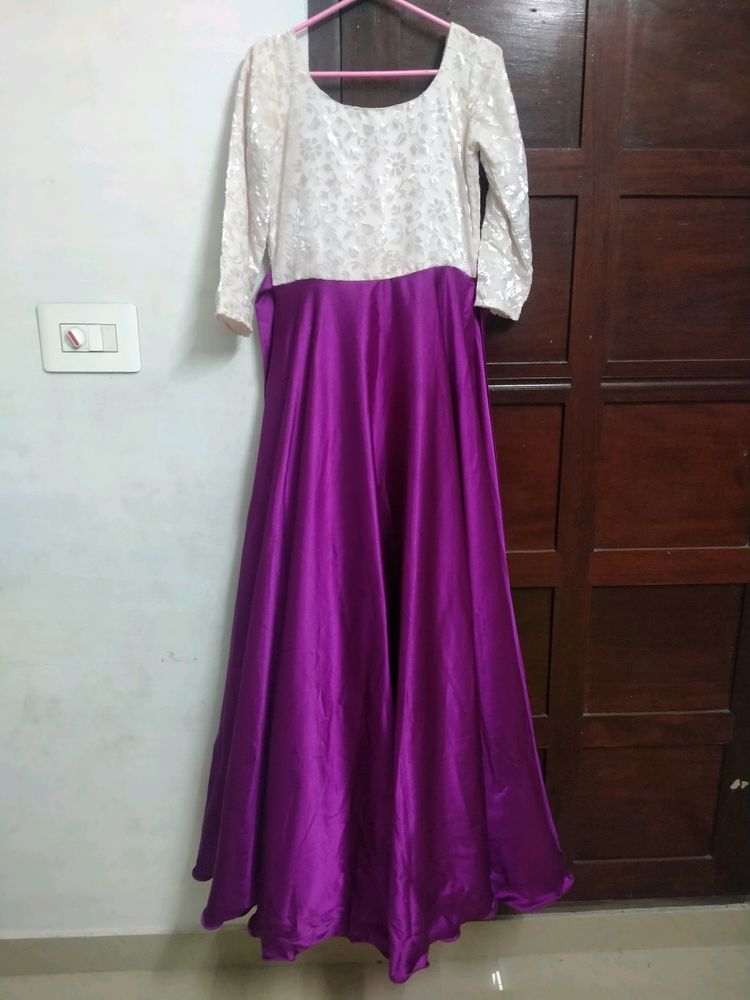 Long Flared Party Wear Gown