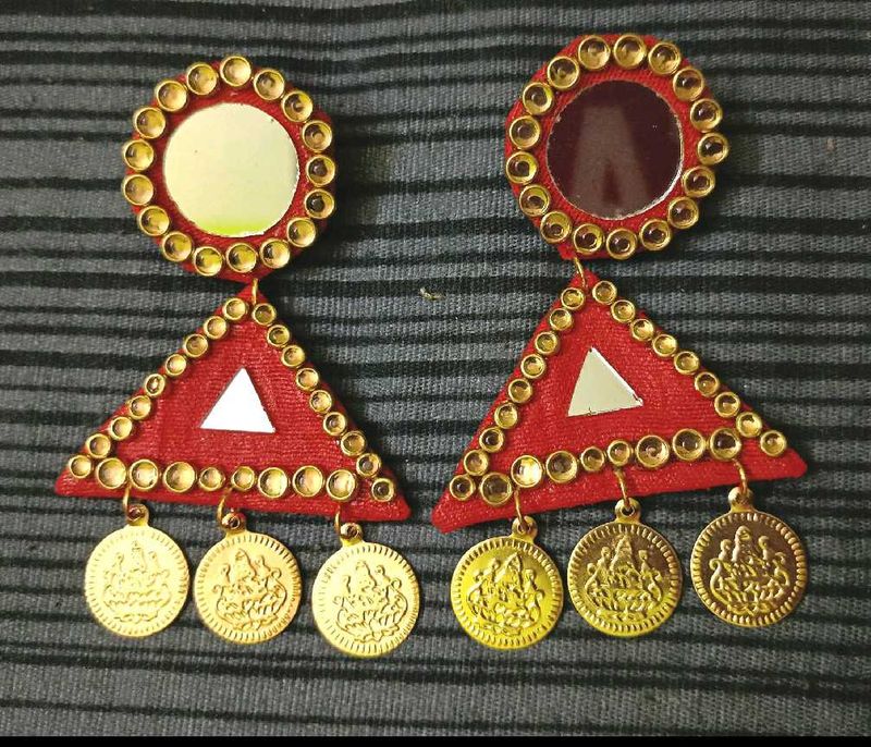 Mahalaxmi Coin Earring