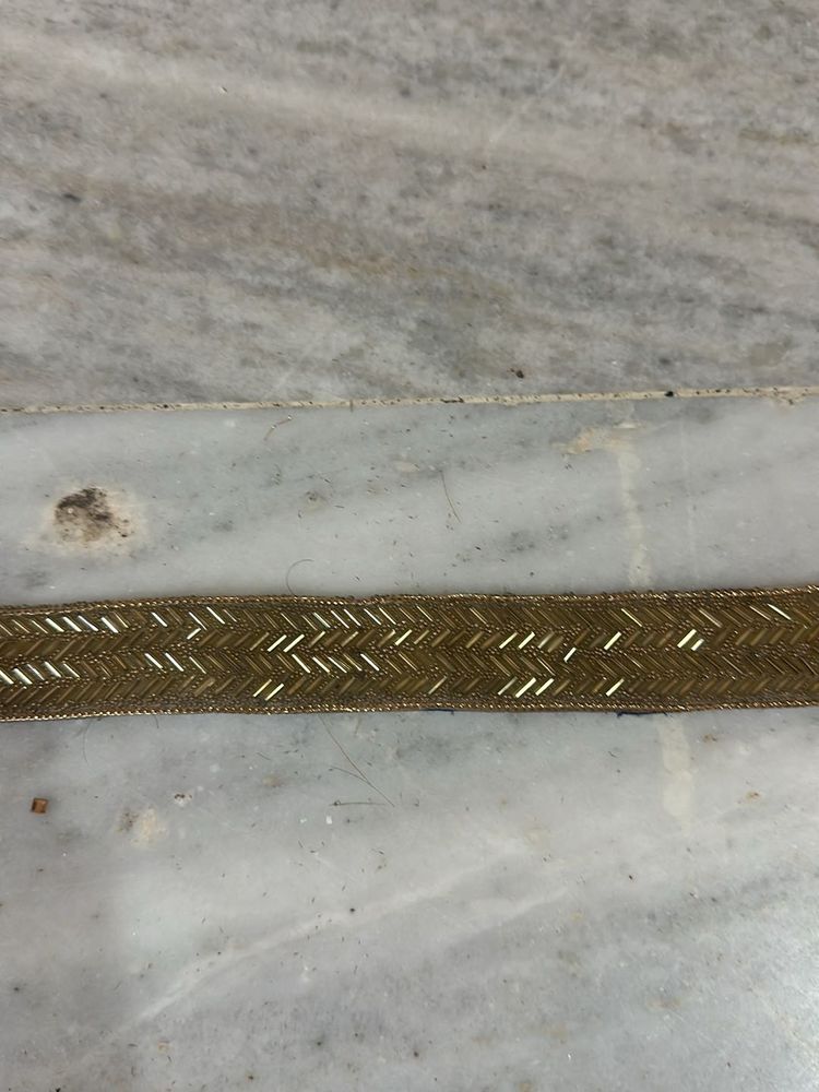 Golden zardozi lace