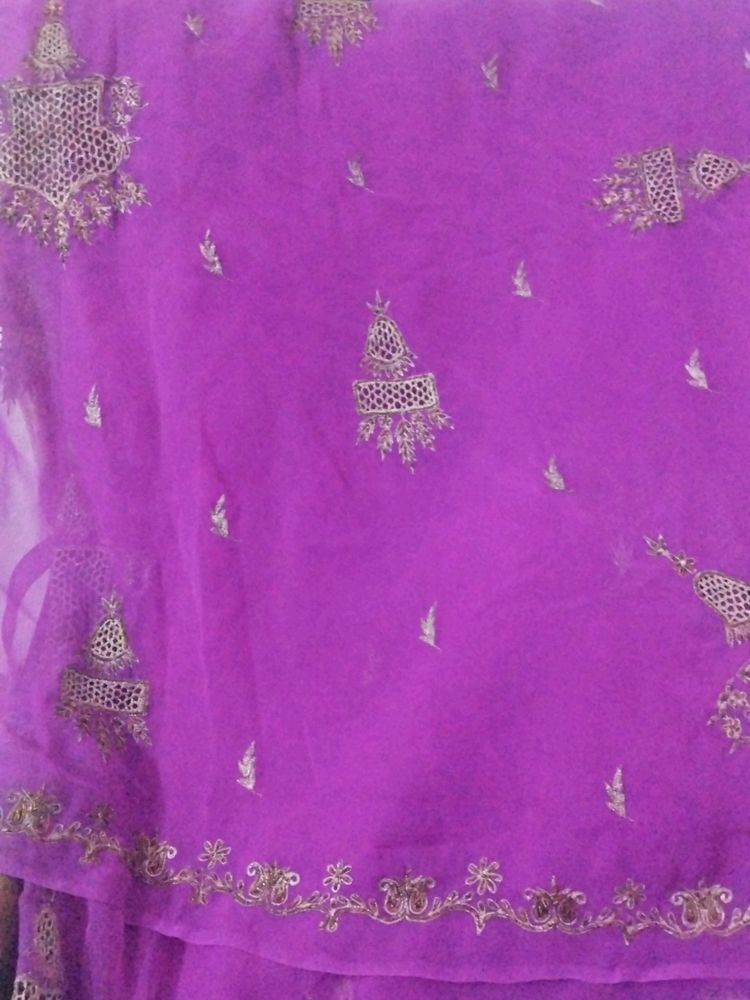 Purple Designer Saree