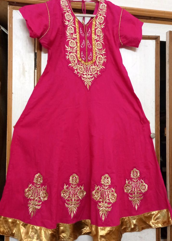 Pink Anarkali Top