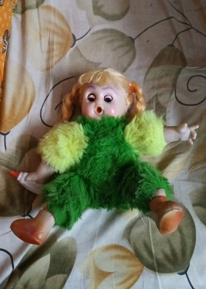 Furry Doll With Feeding bottle