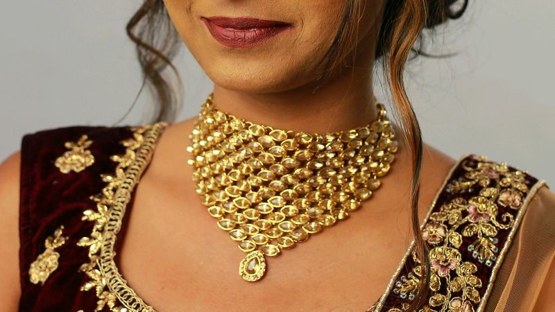 Gold Bridal necklace