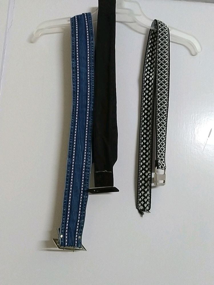 Combo Of Three Belts