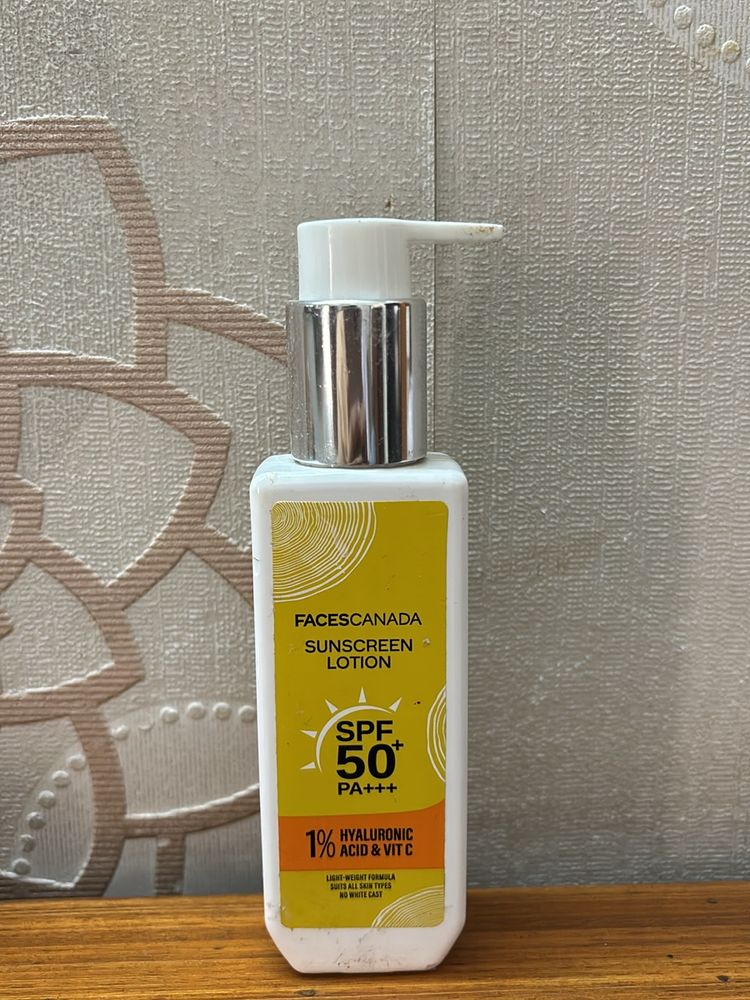 Sunscreen lotion with SPF 50 and PA+++