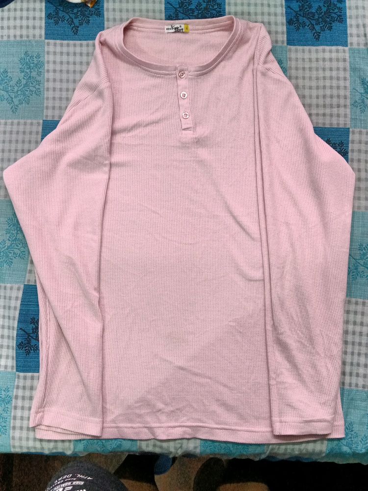 Bewakoof Pink Sweatshirt Casual