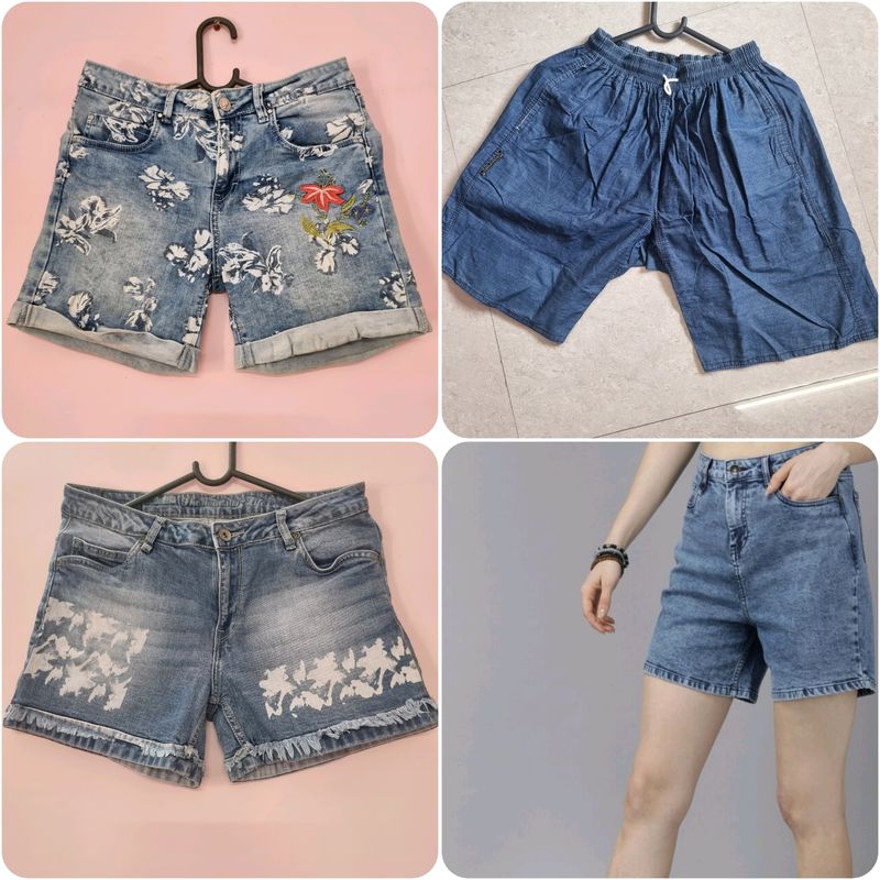 307. Denim Shorts Combo