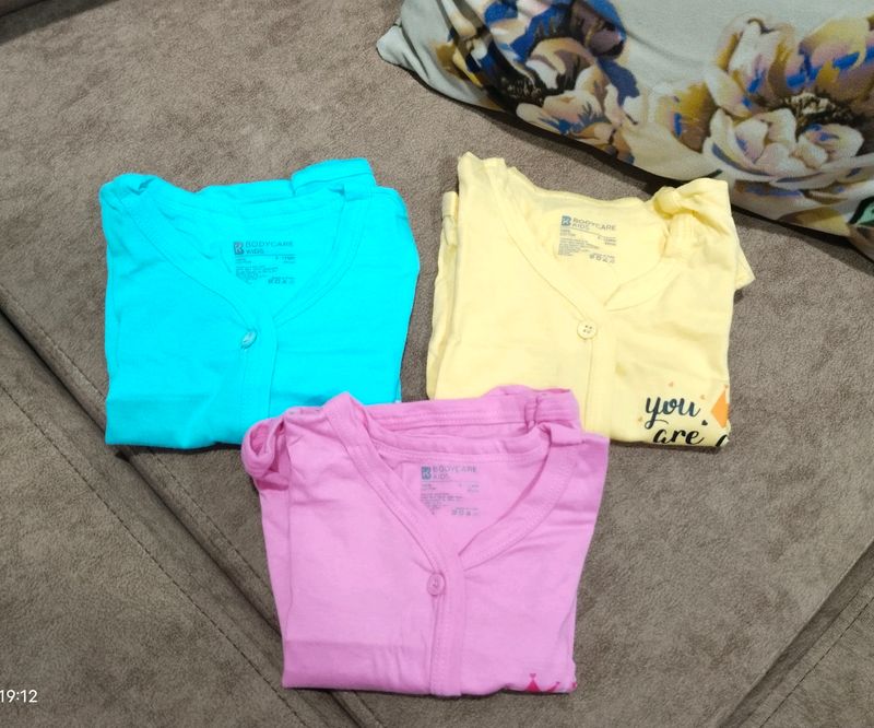 New Born Baby Kids  Button Tops