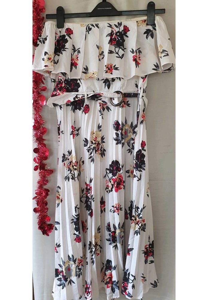 Floral Off Shoulder Dress