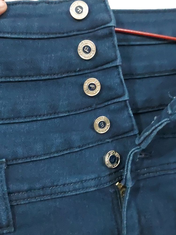 New 5 Button High Waist Jeans