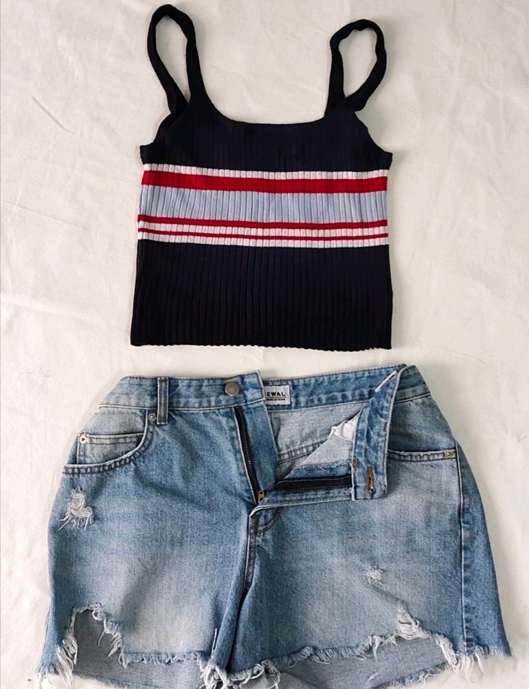 Stripe Crop Top