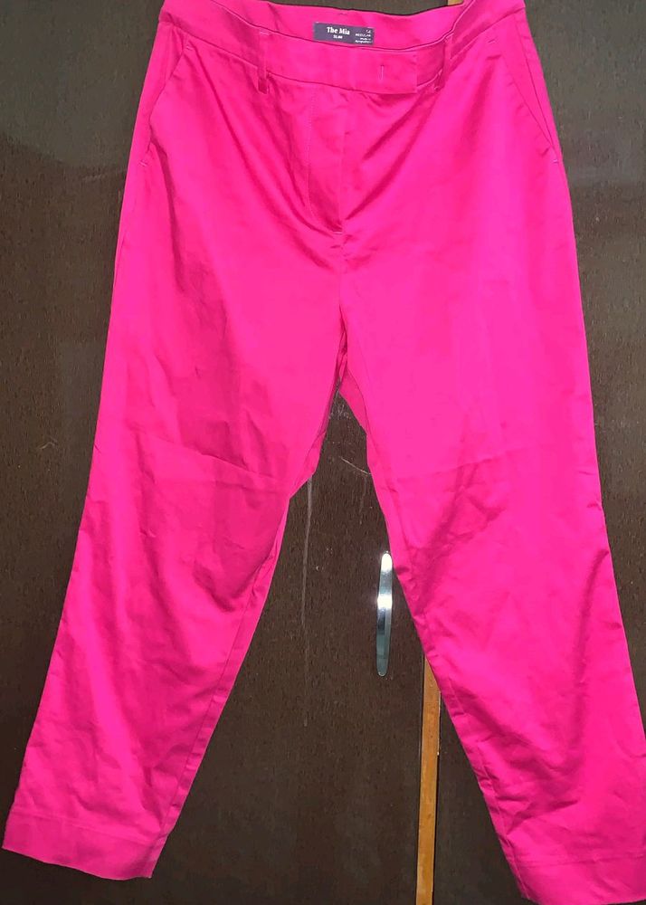 Pink Formal Office Pants For Women Girls